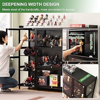 ディスプレー　陳列　棚　ケース Amazon.co.jp: ショーケース フィギュアショーケース